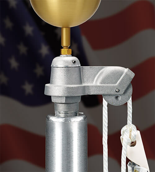 External Halyard Flagpole