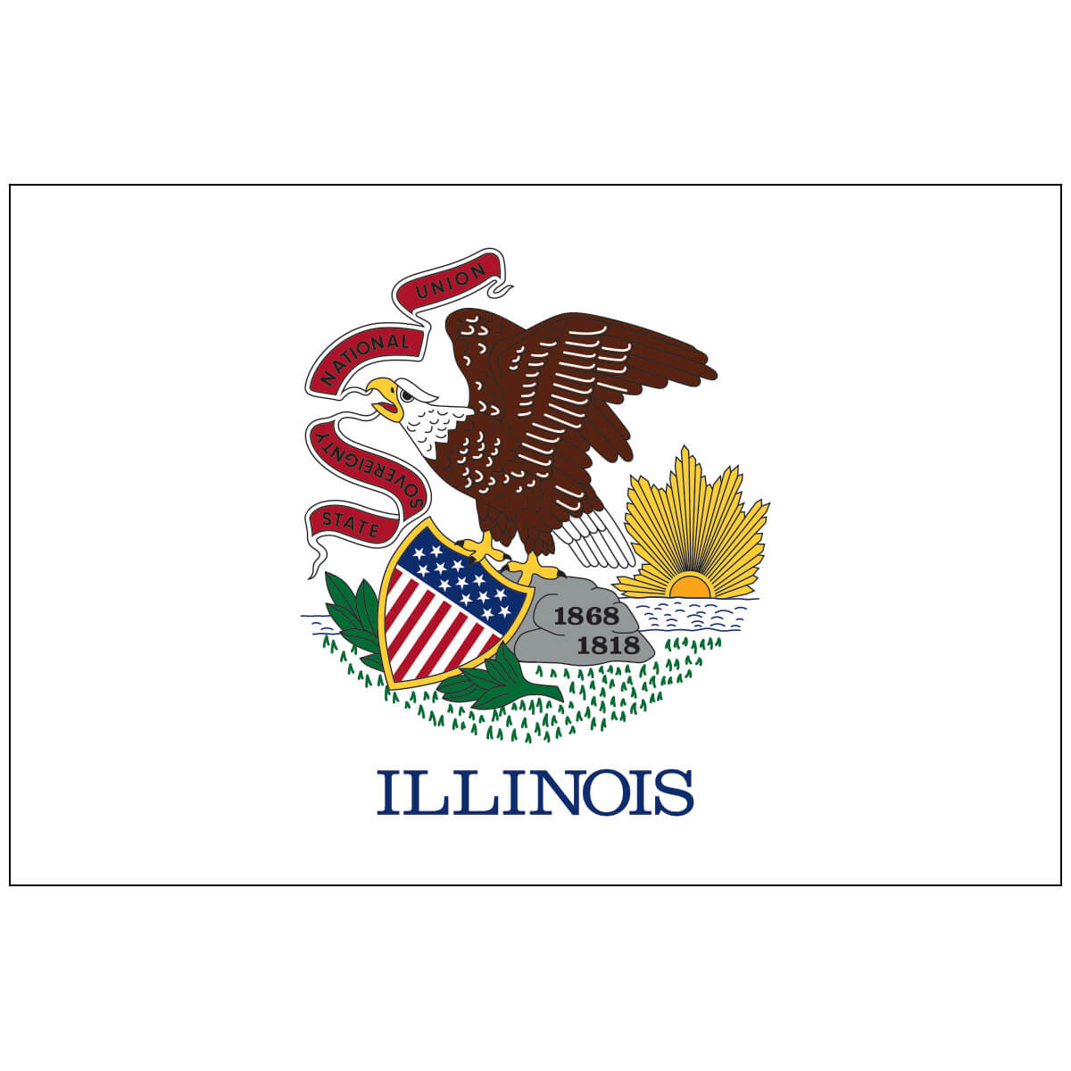 Nylon Illinois State Flag