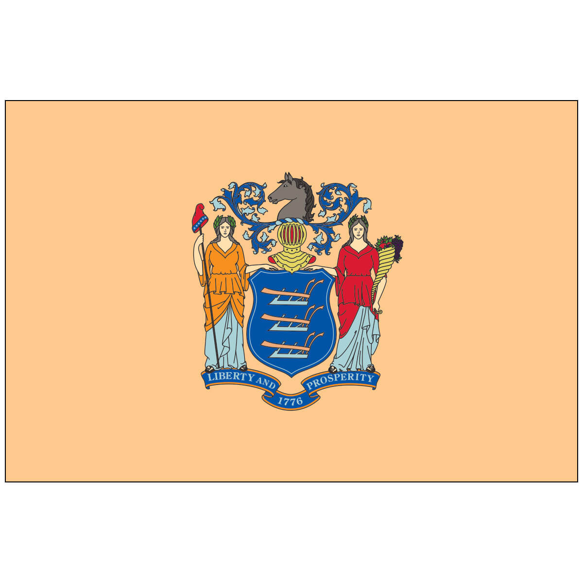 Nylon New Jersey State Flag