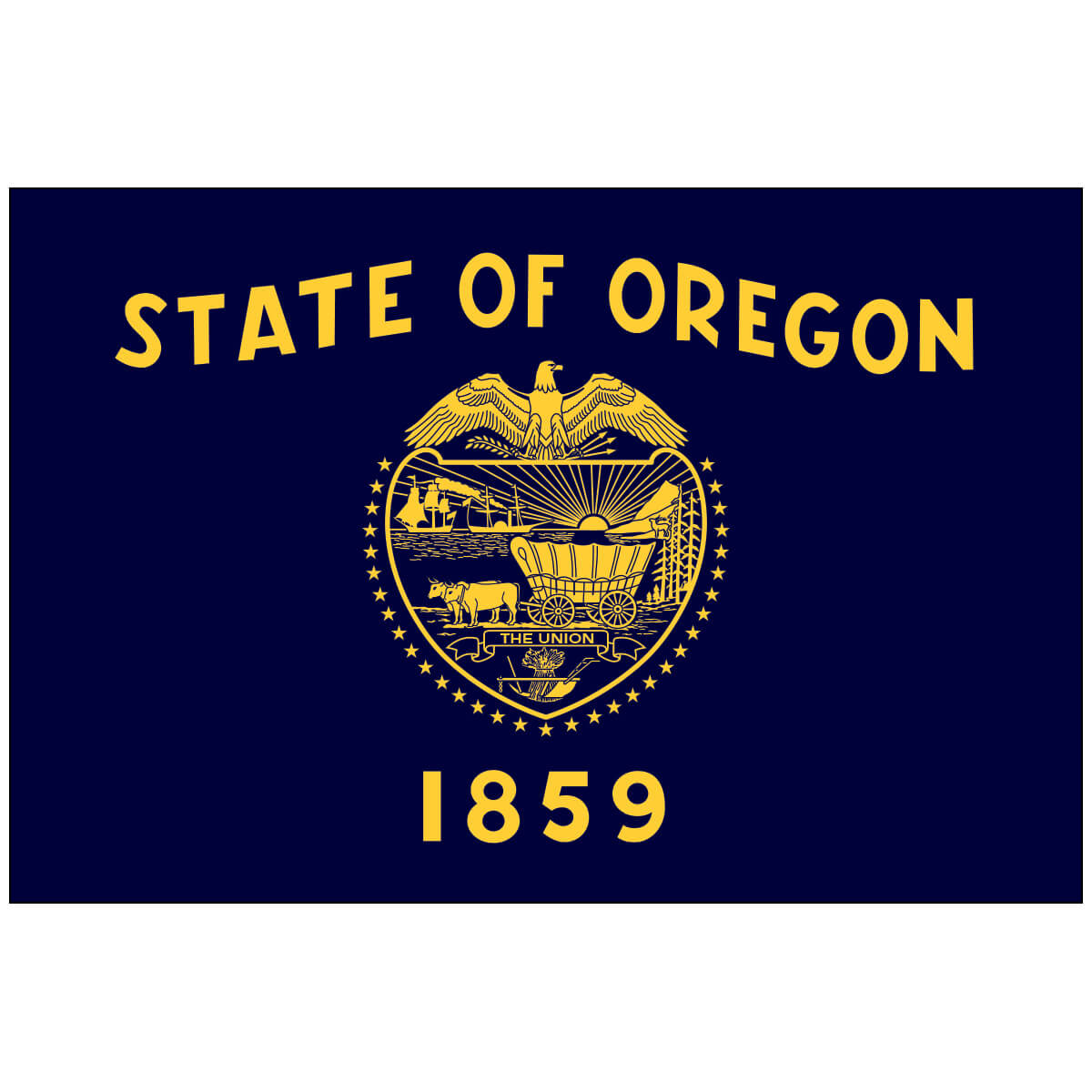 Nylon Oregon State Flag