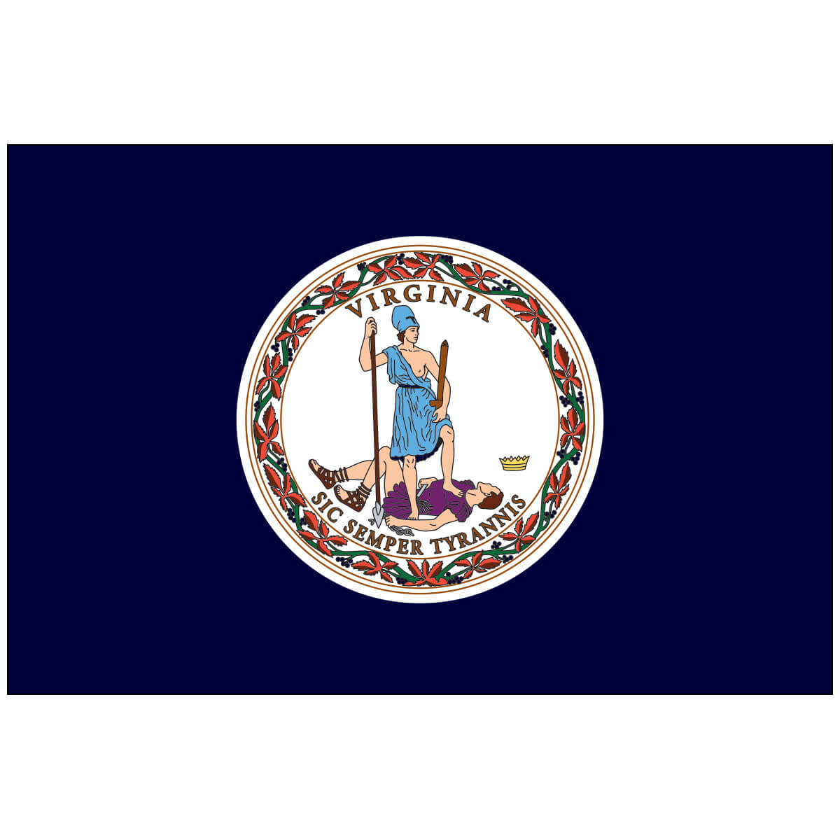 Nylon Virginia State Flag