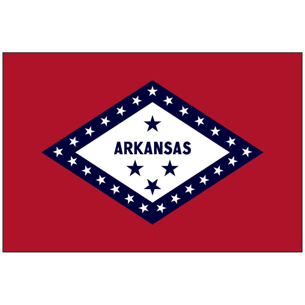 Poly-Max Arkansas State Flag