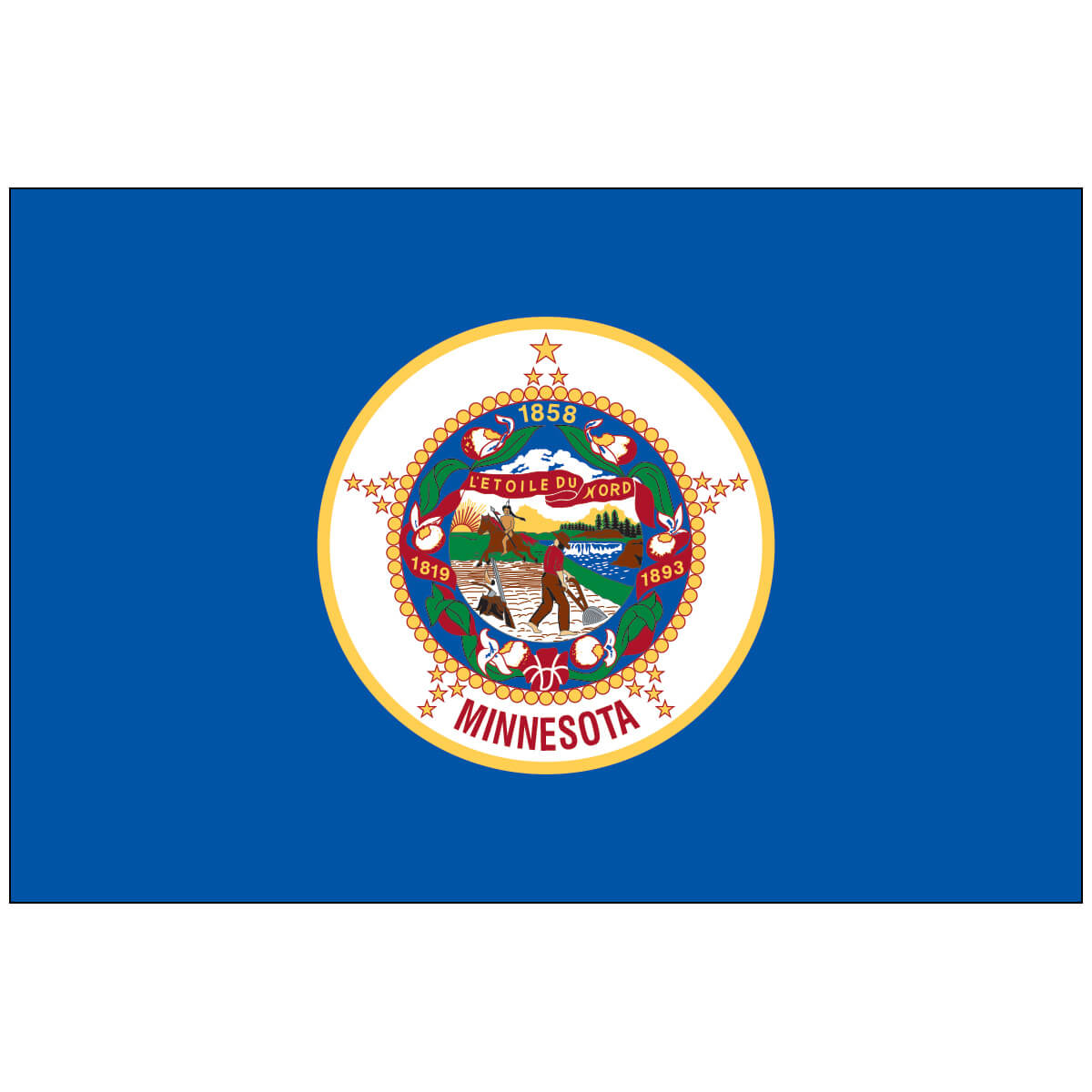 Poly-Max Minnesota State Flag