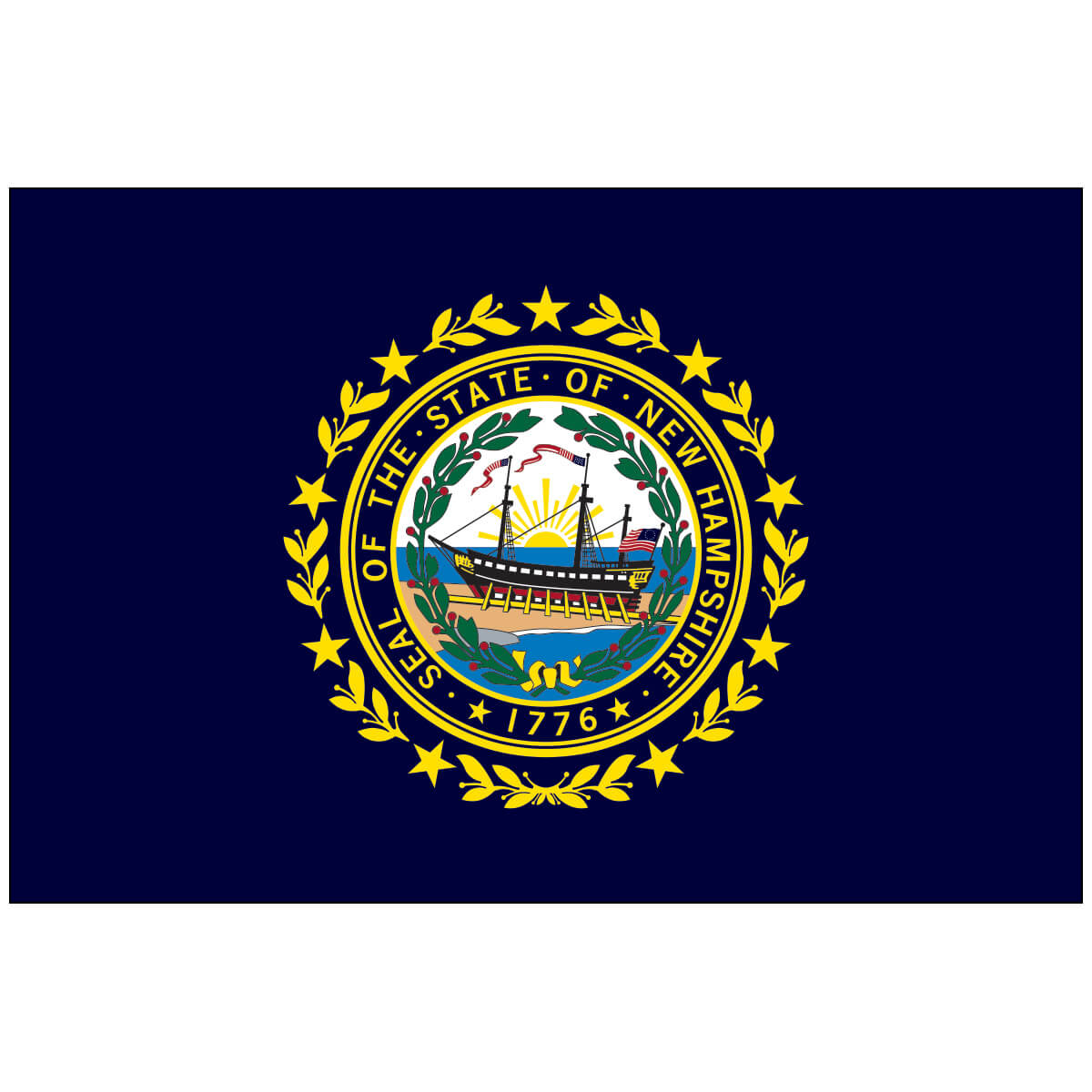 Poly-Max New Hampshire State Flag