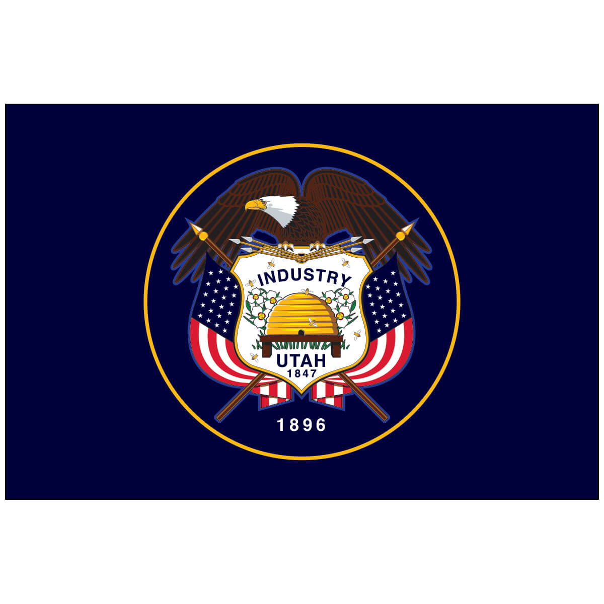 Poly-Max Utah State Flag