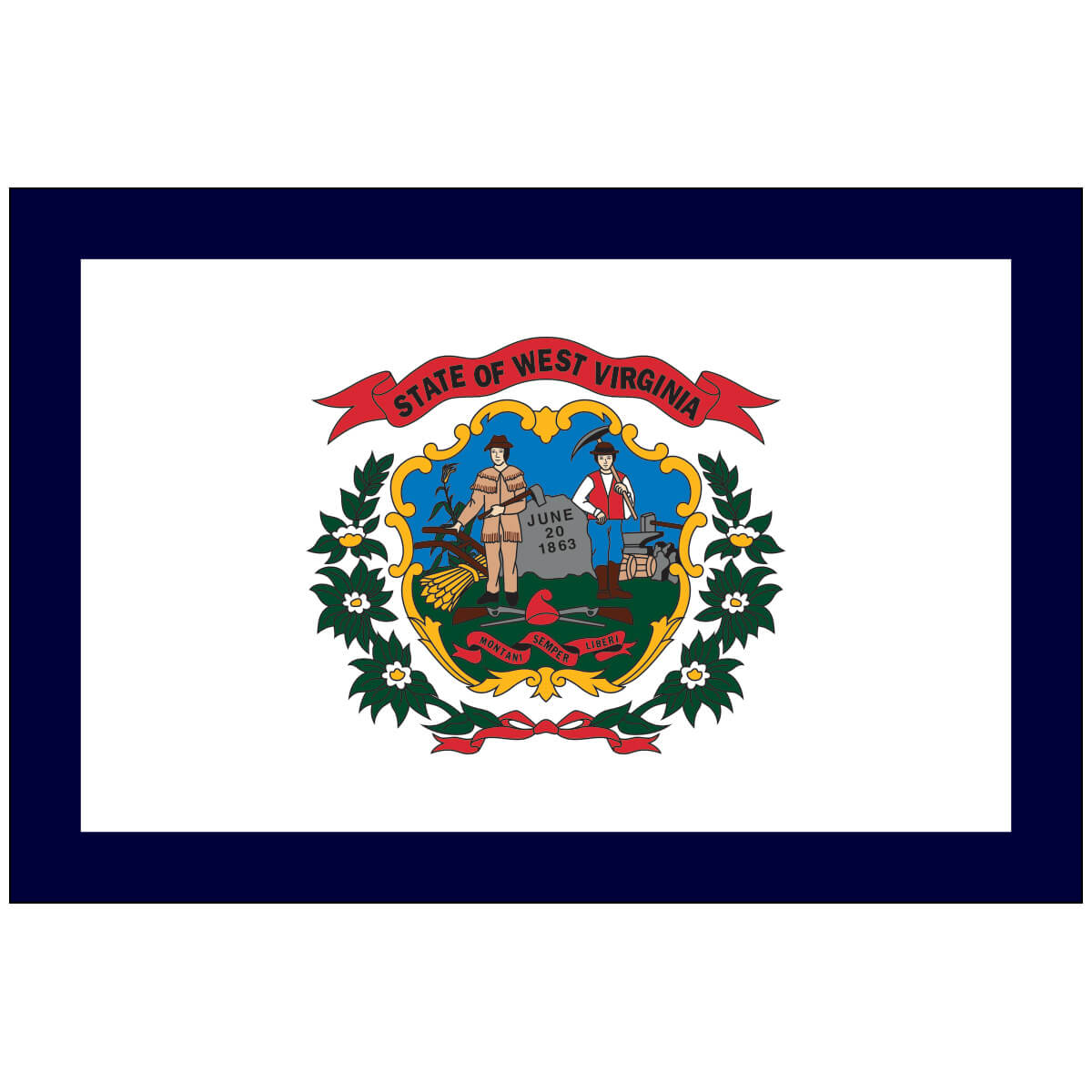 Poly-Max West Virginia State Flag