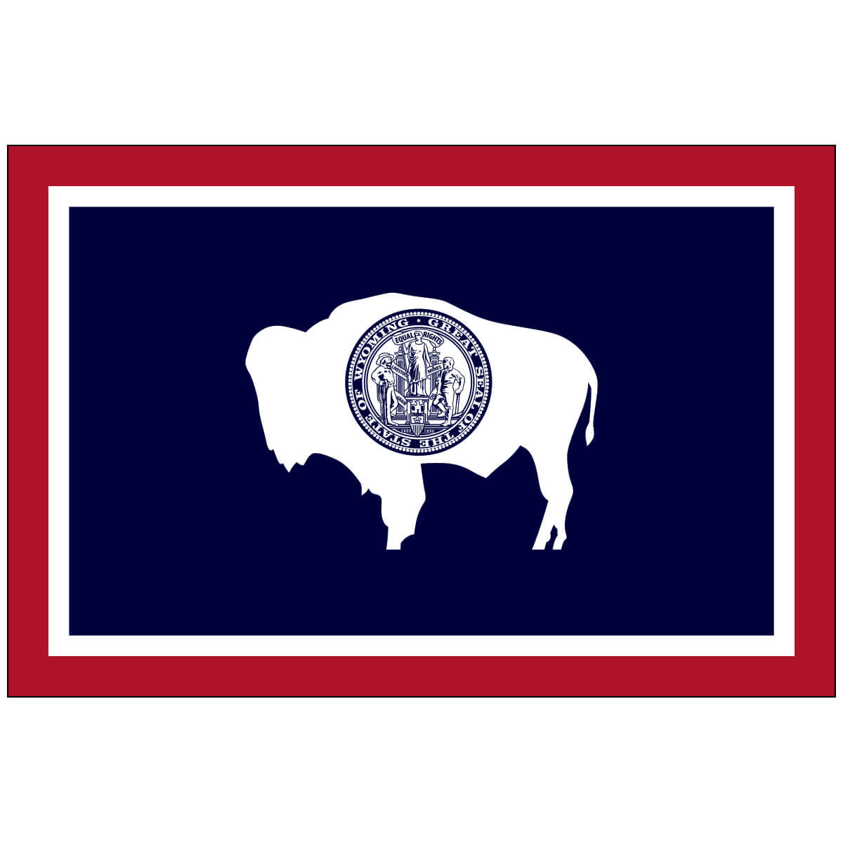 Poly-Max Wyoming State Flag