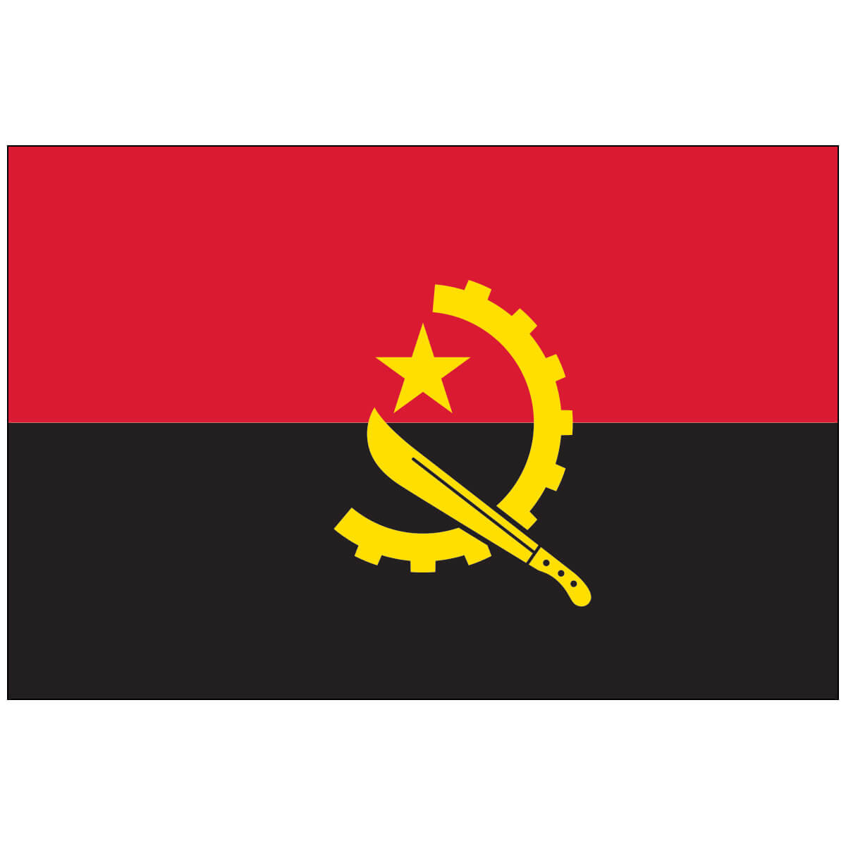 Nylon Angola Flag
