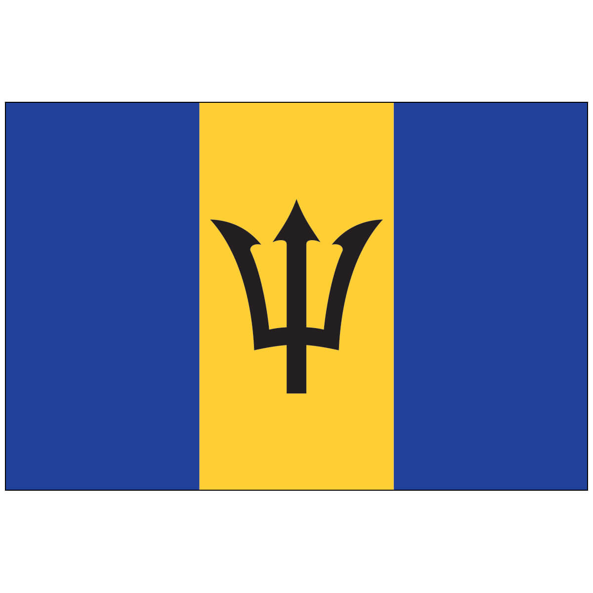 Nylon Barbados Flag