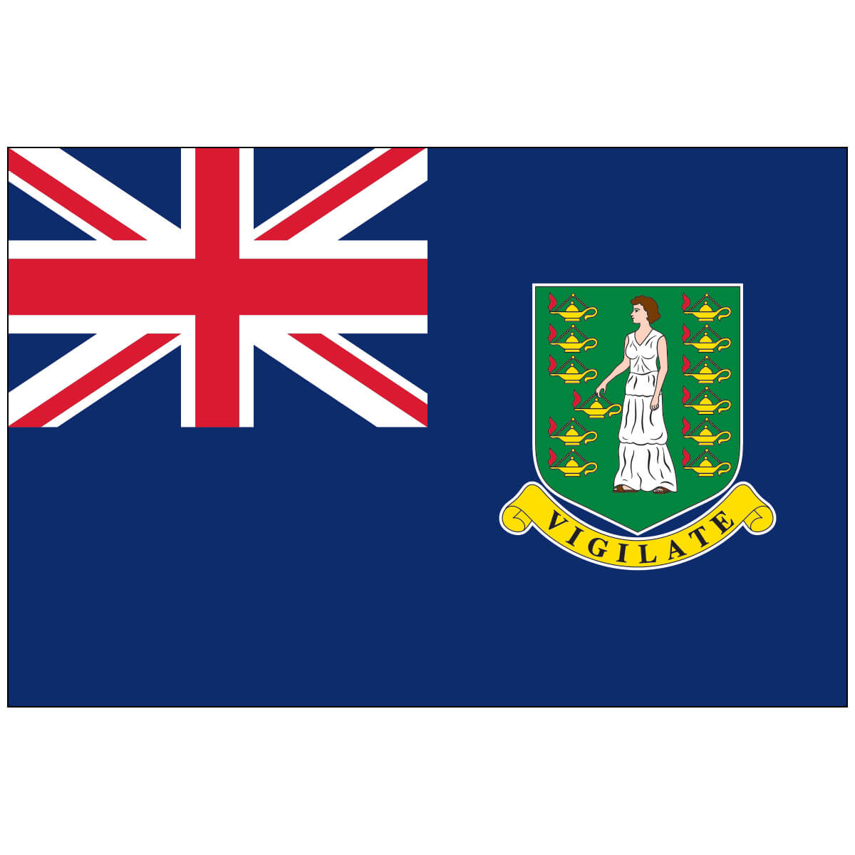 Nylon British Virgin Islands Flag