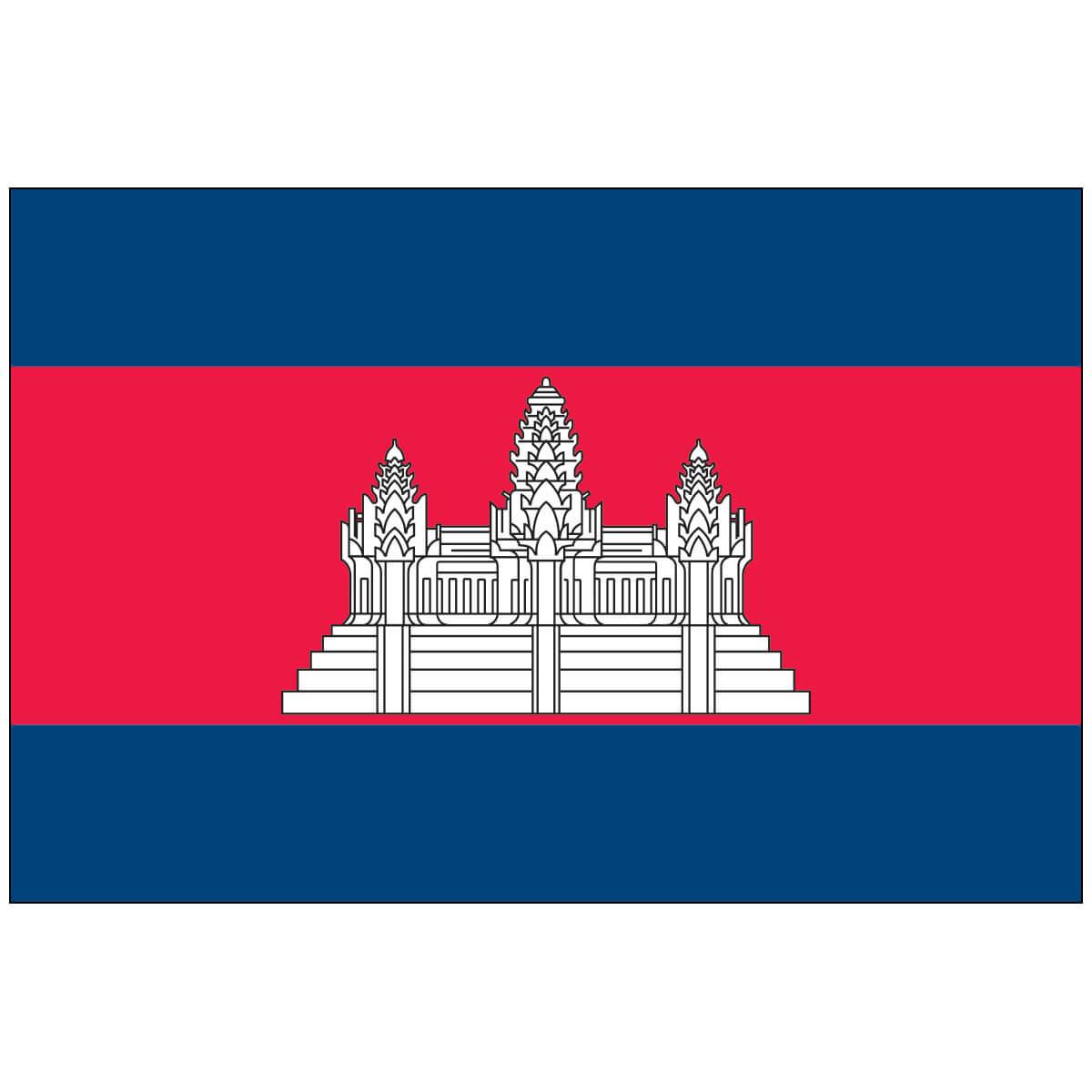Nylon Cambodia Flag