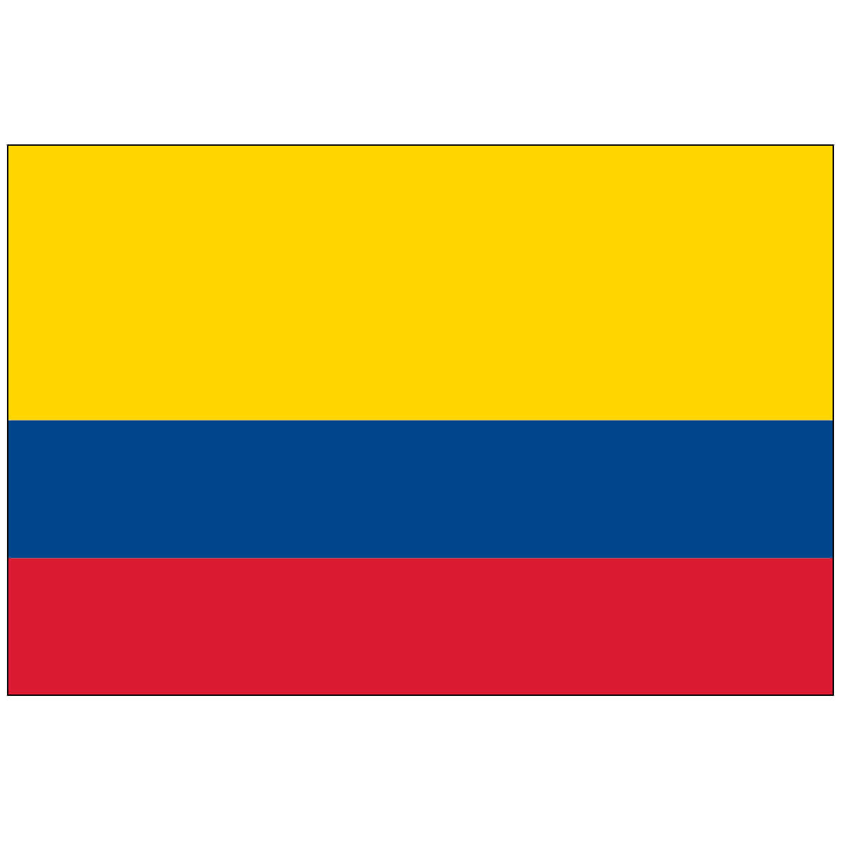 Nylon Colombia Flag