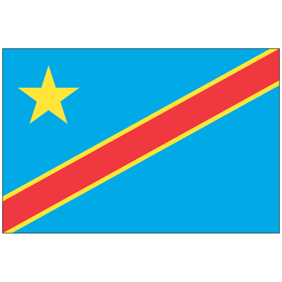 Nylon Congo Democratic Republic Flag