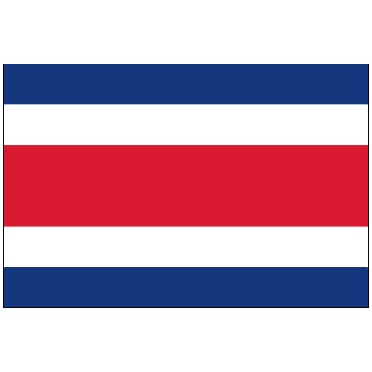 Nylon Costa Rica Flag