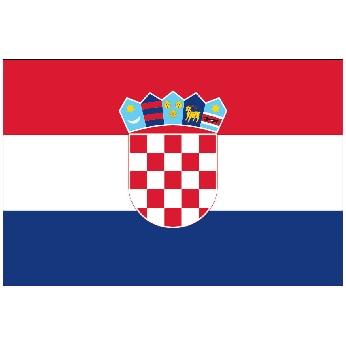 Nylon Croatia Flag