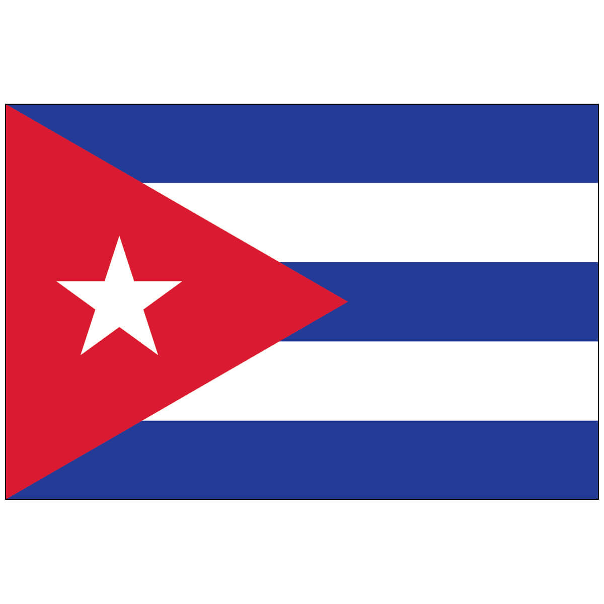 Nylon Cuba Flag