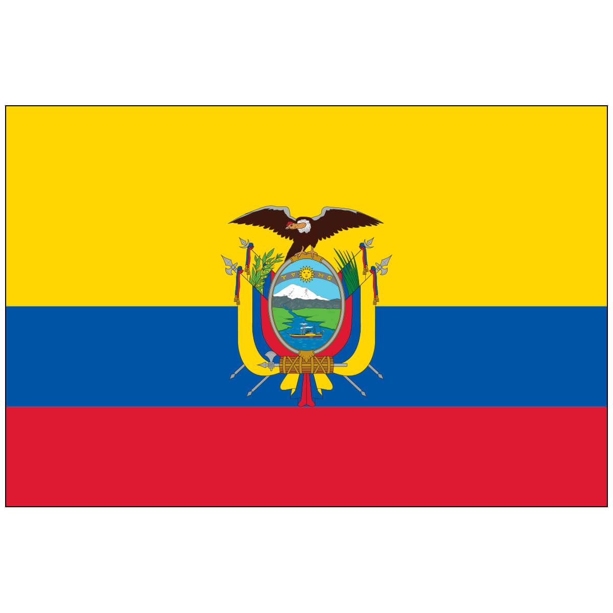 Nylon Ecuador w/Seal Flag