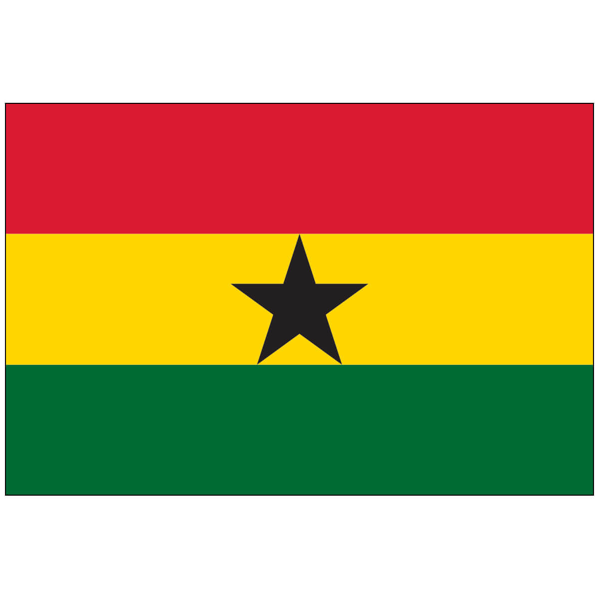 Nylon Ghana Flag