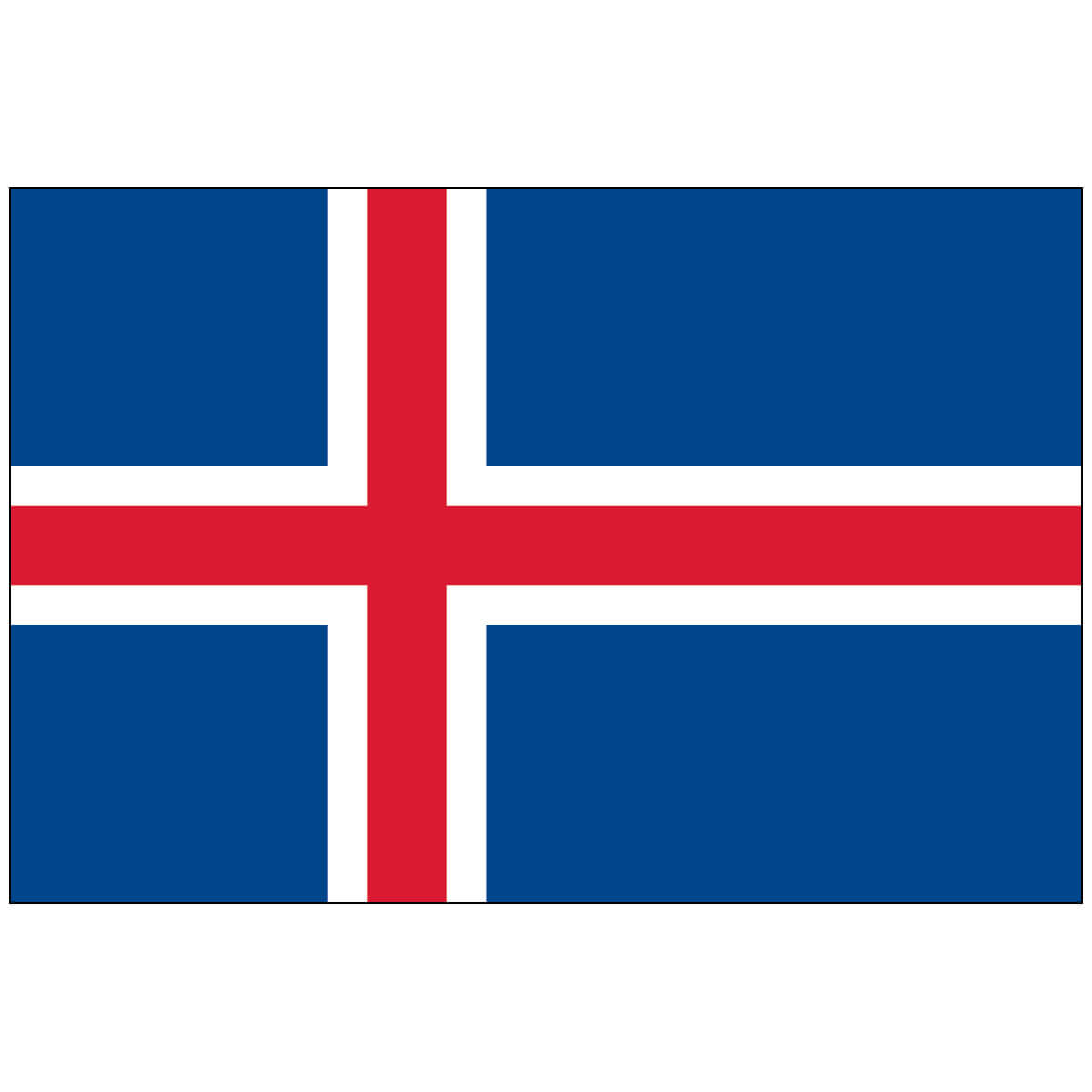 Nylon Iceland Flag