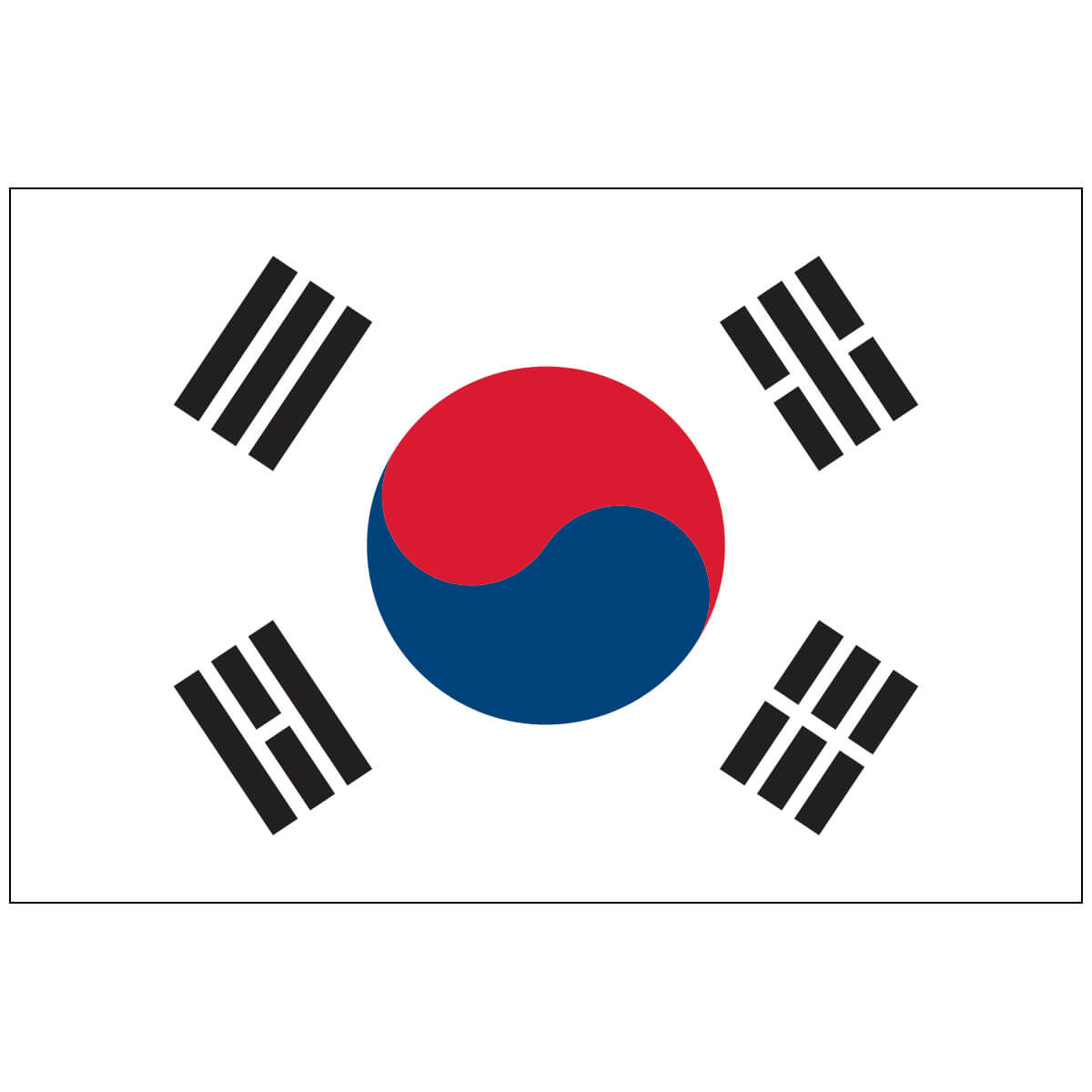 Nylon South Korea Flag