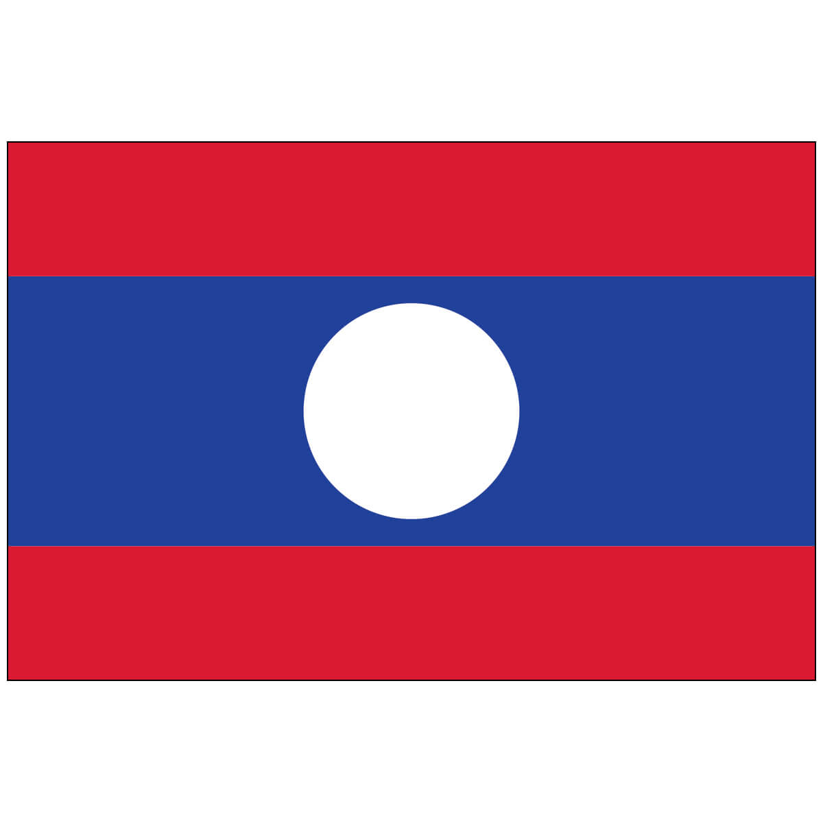 Nylon Laos Flag