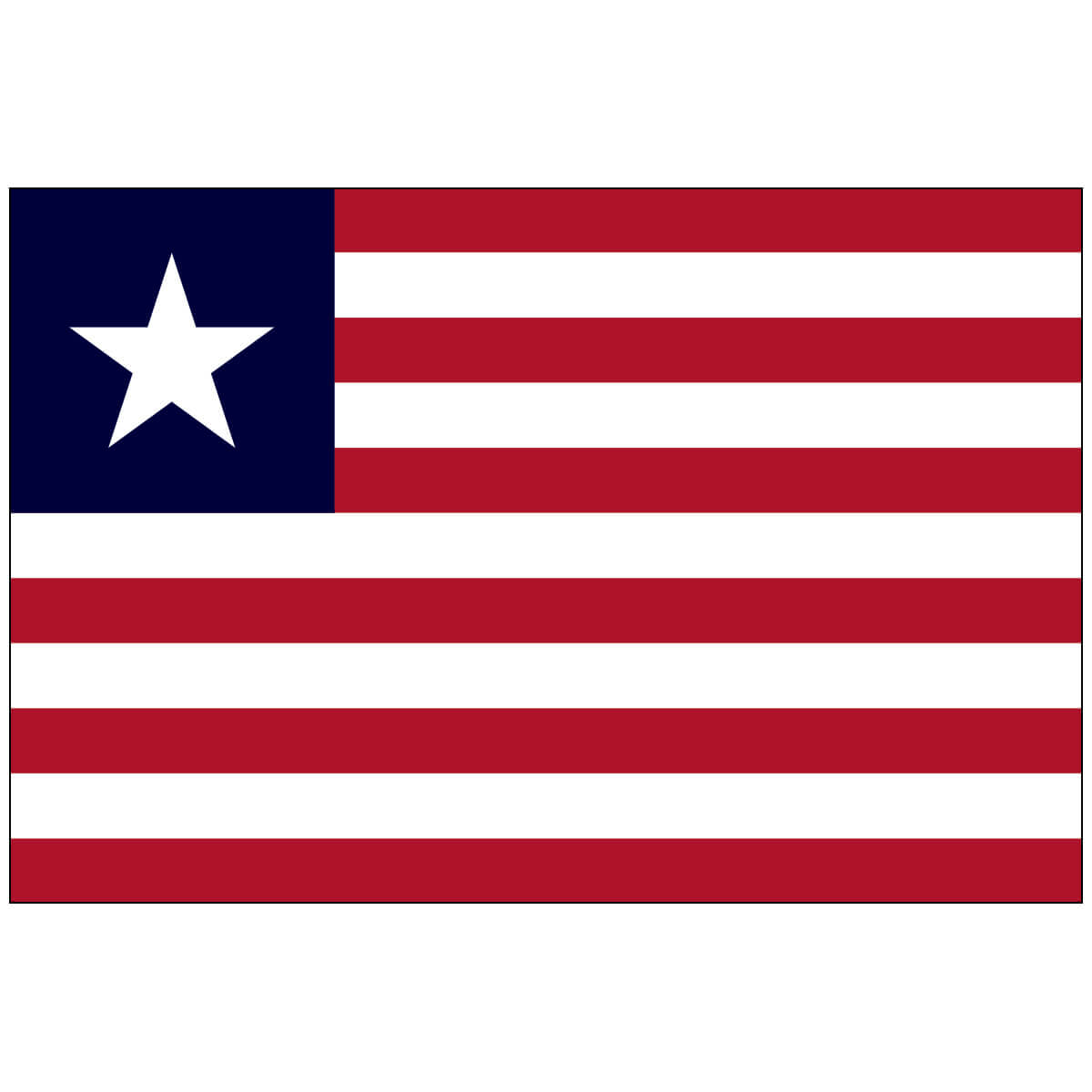 Nylon Liberia Flag