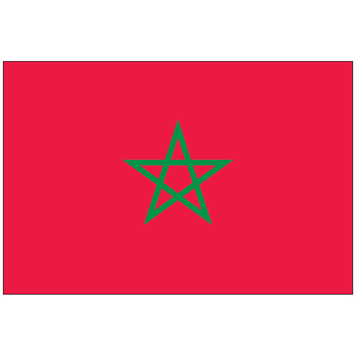 Nylon Morocco Flag