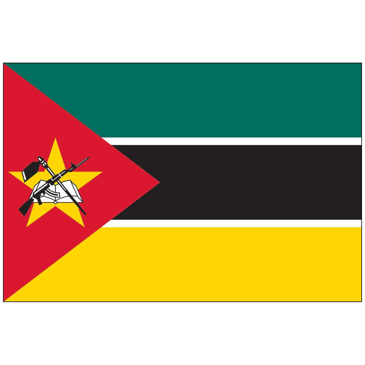 Nylon Mozambique Flag