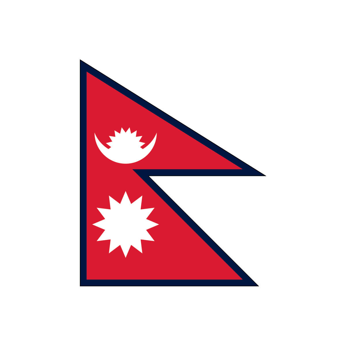 Nylon Nepal Flag