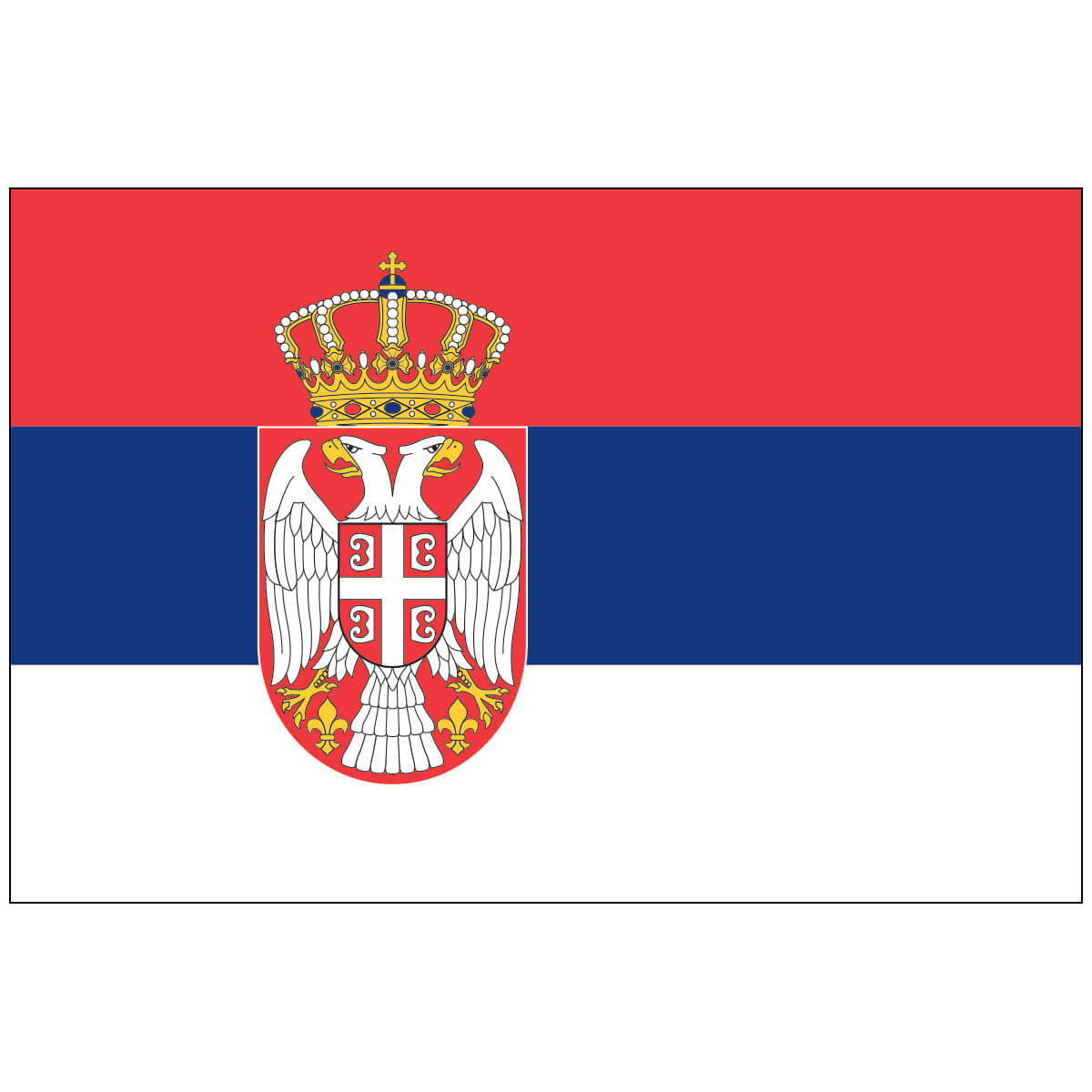 Nylon Serbia w/Seal Flag