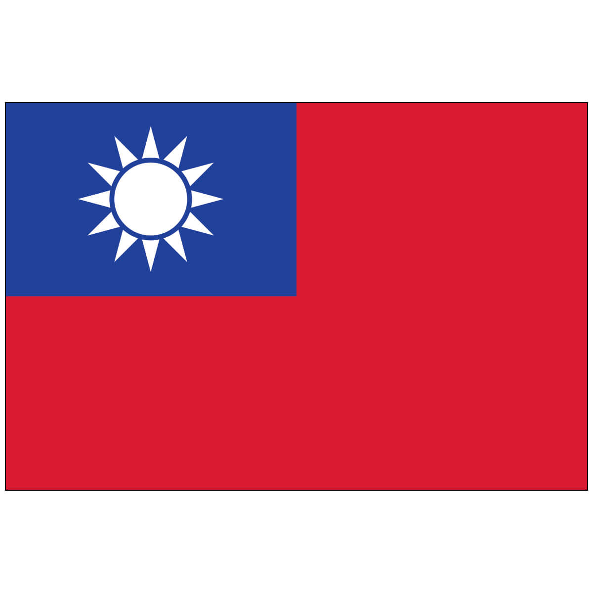 Nylon Taiwan Flag