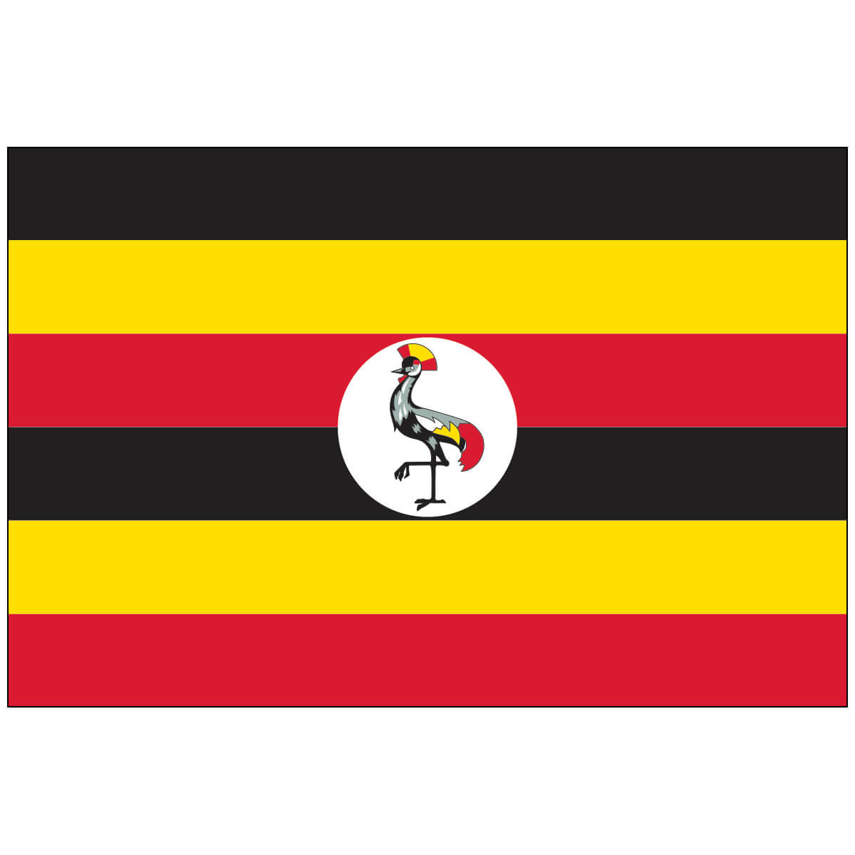 Nylon Uganda Flag