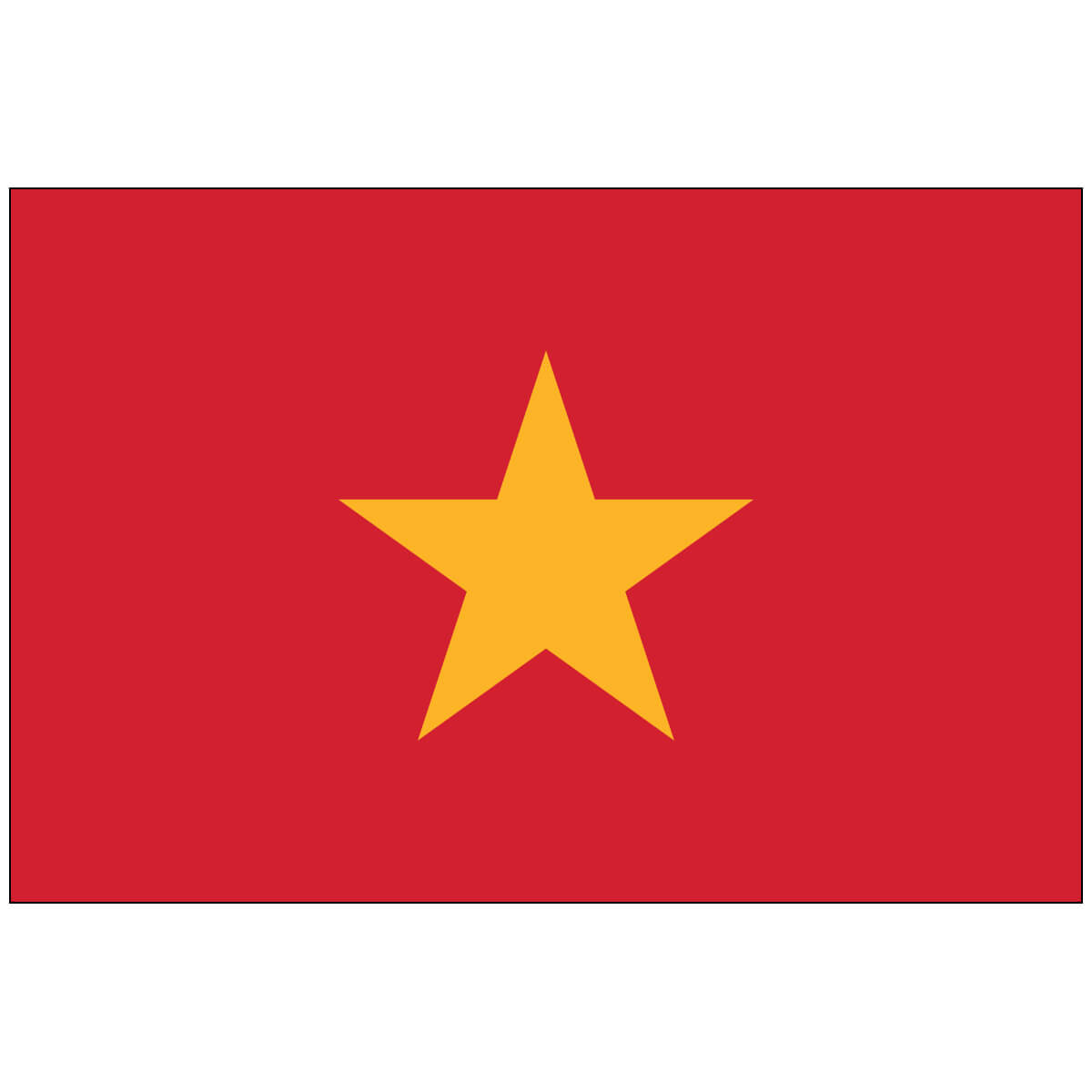 Nylon Vietnam Flag