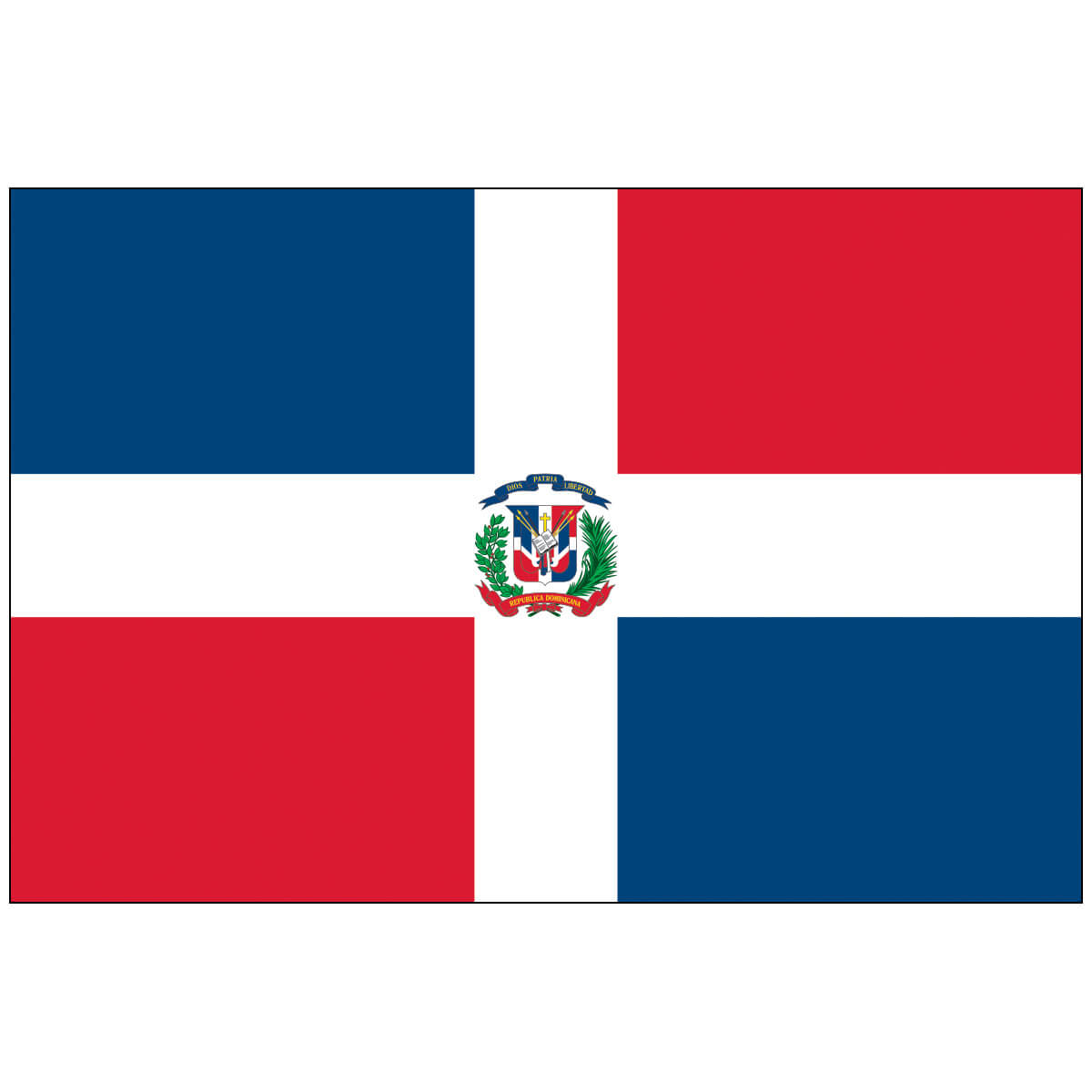 5' x 8' Dominican Republic w/Seal